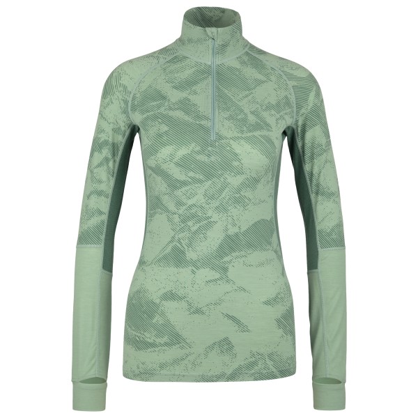 Stoic - Women's MerinoMesh150 SadjemSt. L/S Half Zip - Merinounterwäsche Gr XL grün/türkis von Stoic
