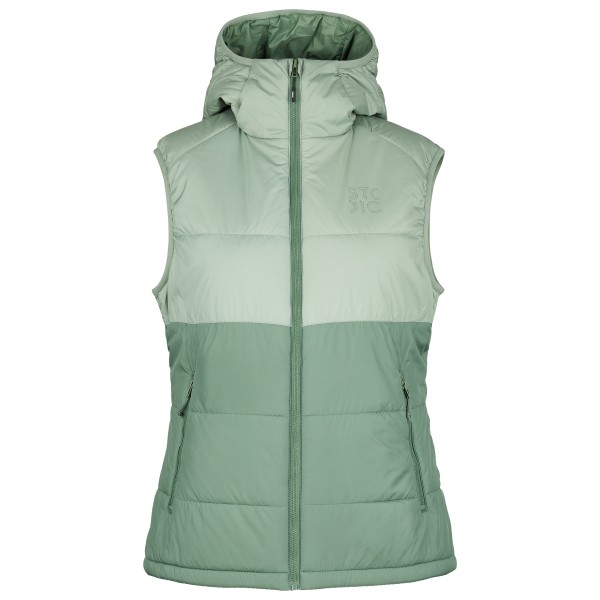 Stoic - Women's MountainWool200 StorboSt. Hooded Vest - Winterweste Gr 3XL grün von Stoic