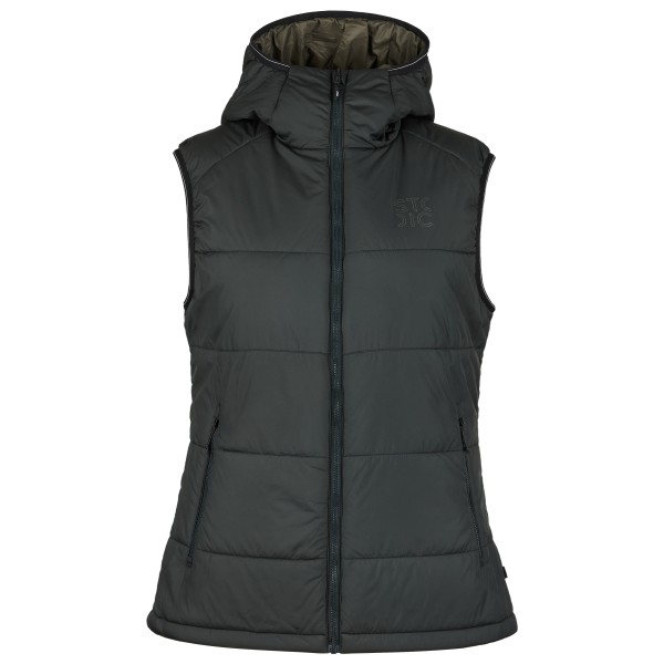 Stoic - Women's MountainWool200 StorboSt. Hooded Vest - Winterweste Gr XL grau/schwarz von Stoic