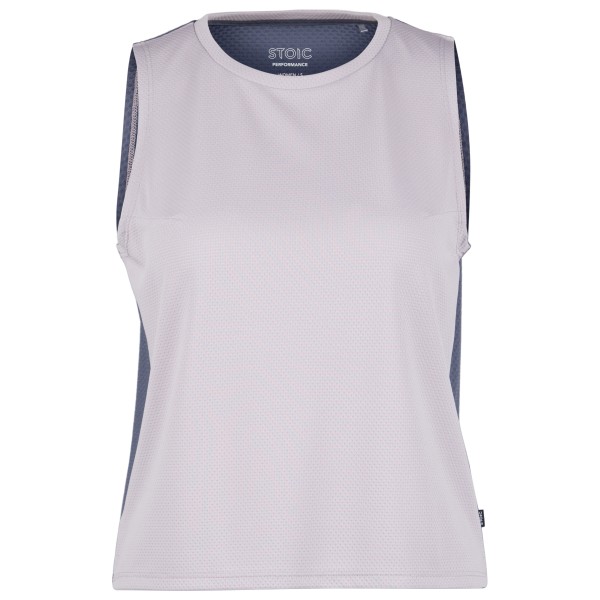 Stoic - Women's Performance ForsvikSt. Tank - Tank Top Gr L grau/weiß von Stoic