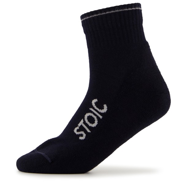 Stoic - Wool Silk Hiking Quarter Socks - Merinosocken Gr 39-41 schwarz von Stoic