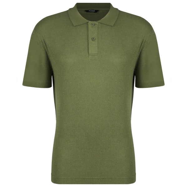 Stoic - WoolHemp VarbergSt. Pique Polo - Polo-Shirt Gr XXL oliv von Stoic