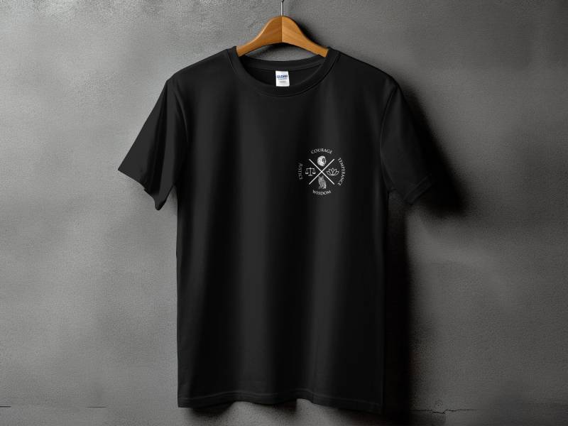 stoic Virtues Unisex T-Shirt Marcus Aurelius Inspired Design | Heavy Cotton Classic Fit Philosophy Apparel stoic Virtues Unisex T-Shirt Marcus Aurelius Inspired Design | Heavy Cotton Classic Fit Philosophy Apparel von StoicImperium