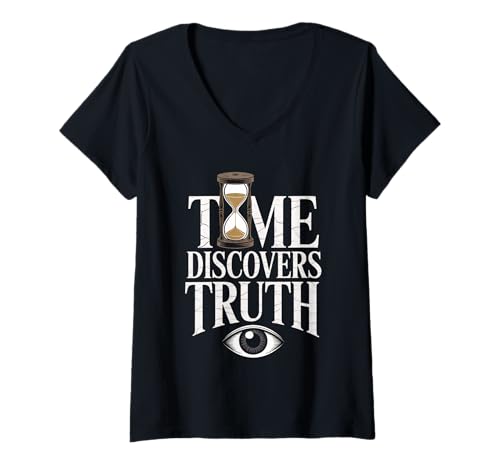 Damen Stoic Philosoper Zitat Motivational Stoicism Seneca Truth T-Shirt mit V-Ausschnitt von Stoicism Clothing Stoic Philosophy Outfits