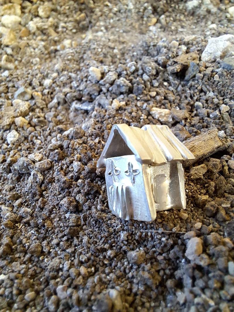 Miniatur Haus, Halskette Silber, 925 Sterling Familien Geschenke Schmuck von StoixeioJewelry