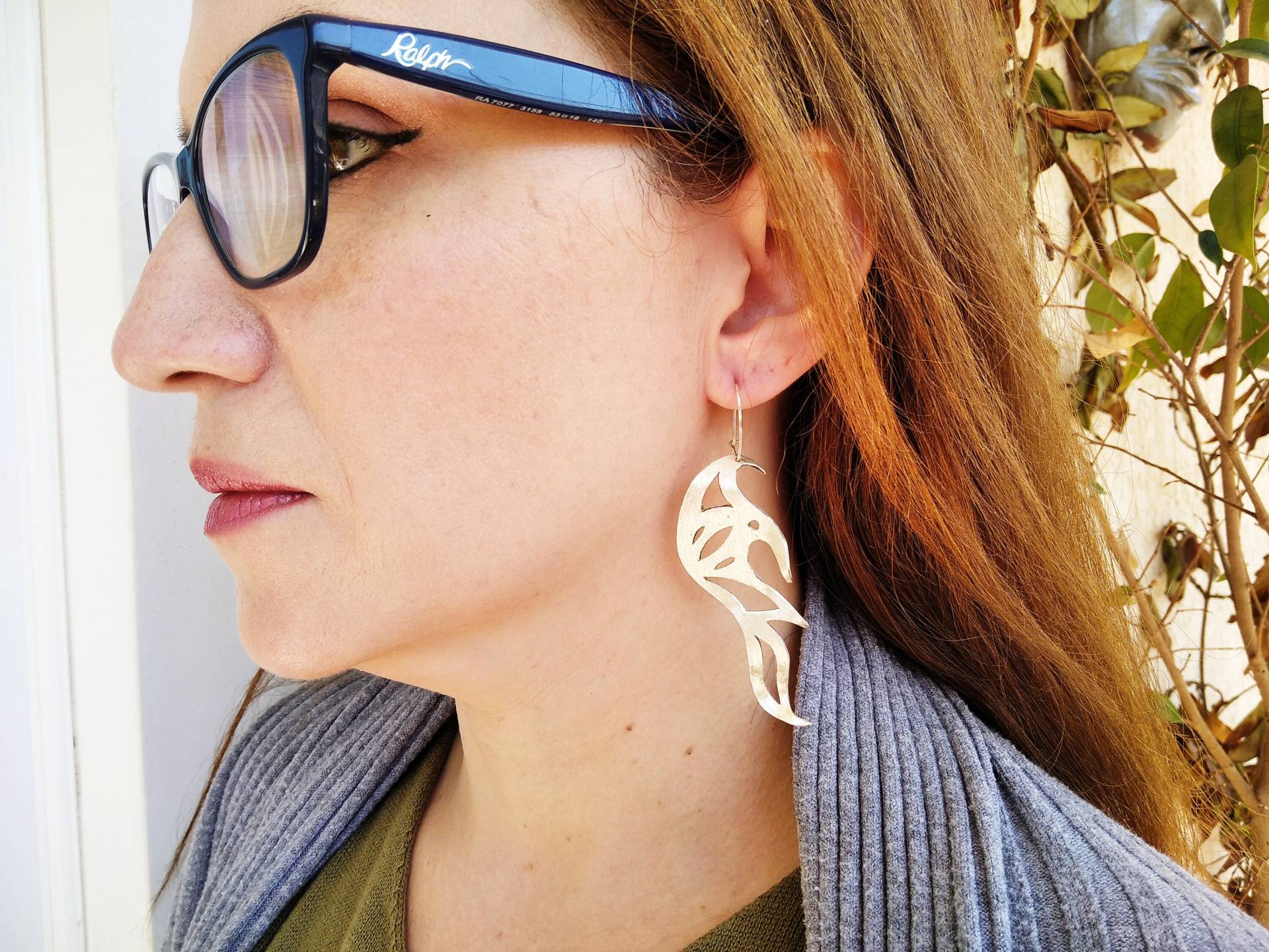 Schmetterling Sterling Silber Ohrringe Handgemachter Schmuck von StoixeioJewelry