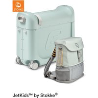 JETKIDS™ BY STOKKE® Aufsitzkoffer BedBox™ mit Crew BackPack™ Green von Stokke