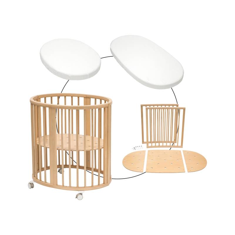 Stokke® Sleepi™ Bundle Sleepi Mini inkl. Umbausatz, 2 Matratzen und 2 Spannbetttüchern von Stokke