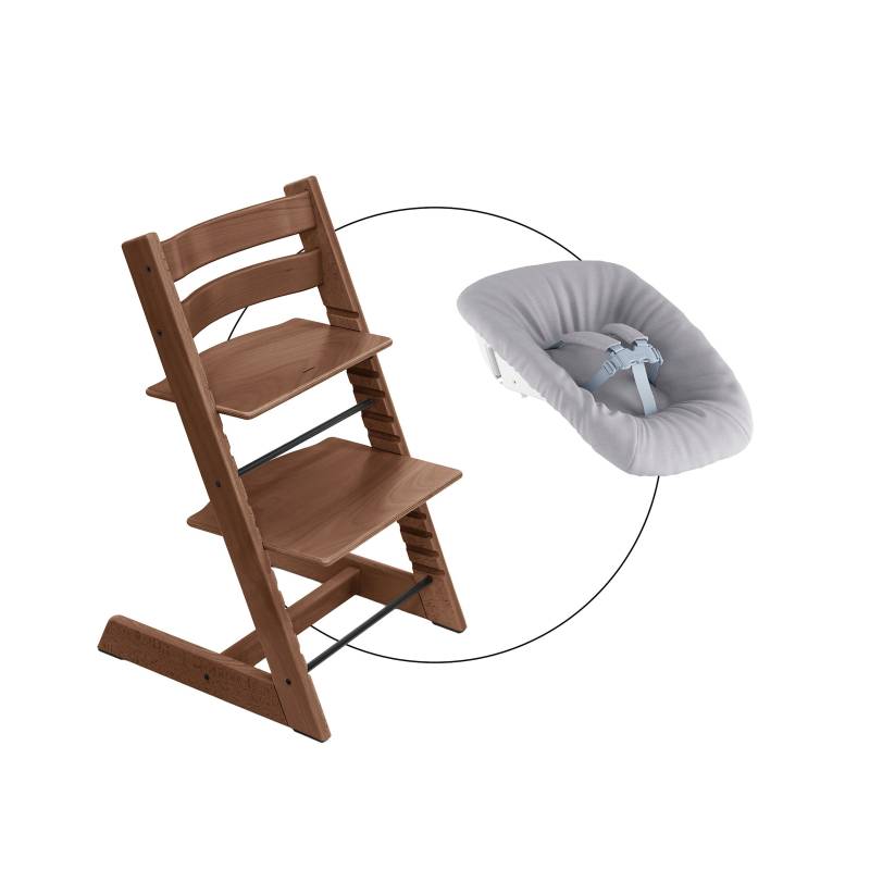 Stokke® Tripp Trapp® Bundle Treppenhochstuhl inkl. Newborn Set light grey von Stokke