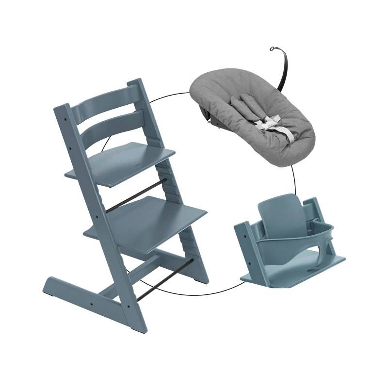 Stokke® Tripp Trapp® Bundle Treppenhochstuhl inkl. Newbornset deep grey & Babyset von Stokke