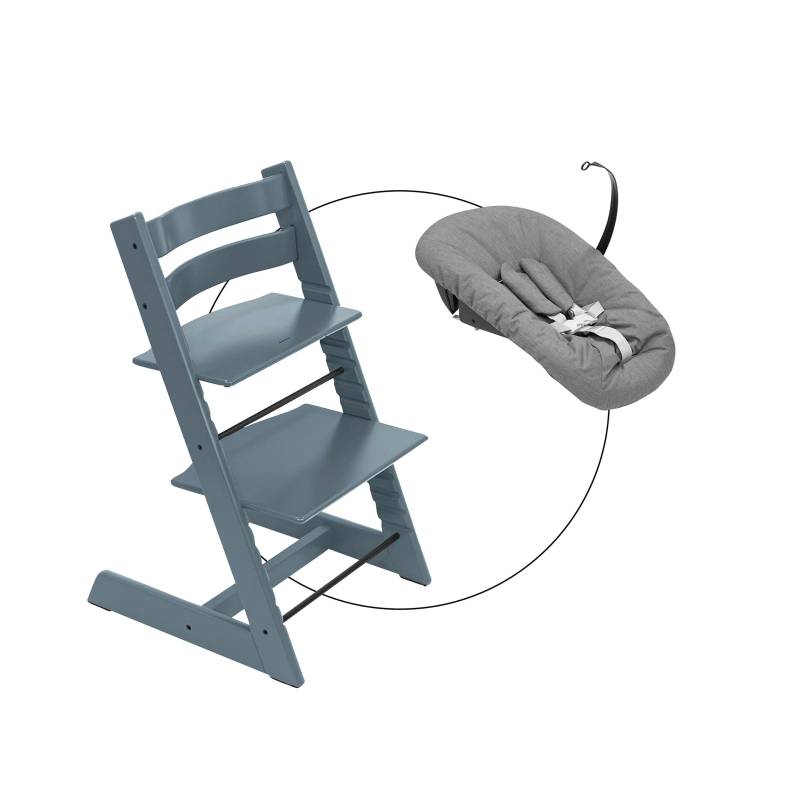 Stokke® Tripp Trapp® Bundle Treppenhochstuhl inkl. Newbornset deep grey von Stokke