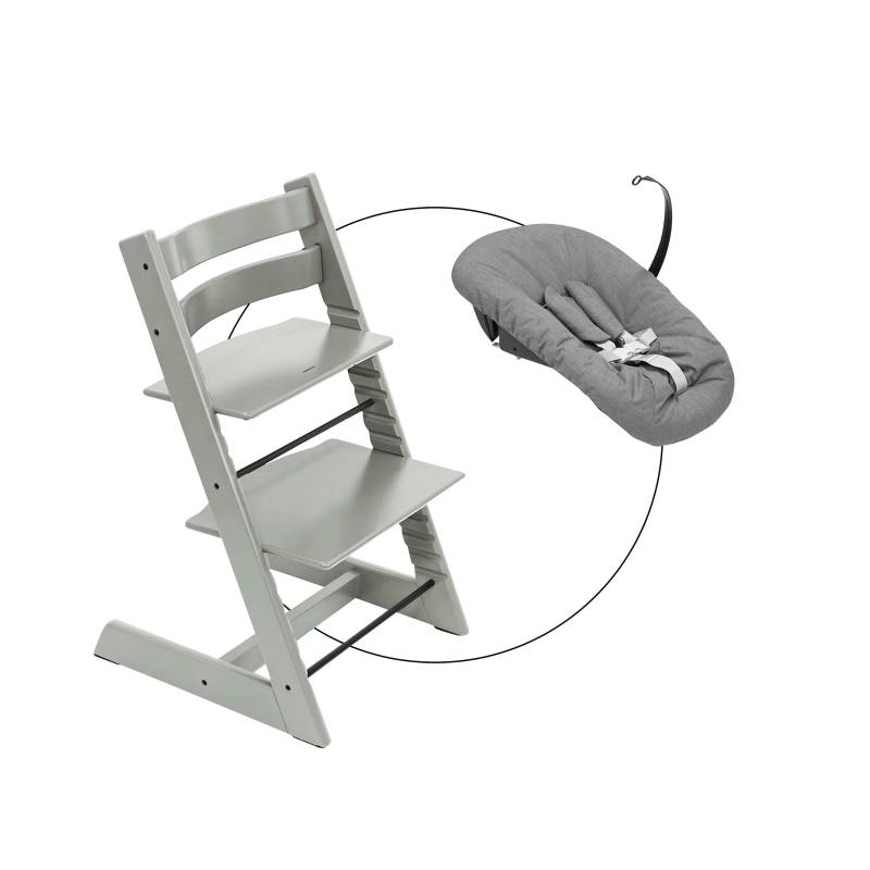 Stokke® Tripp Trapp® Bundle Treppenhochstuhl inkl. Newbornset deep grey von Stokke