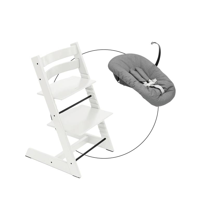 Stokke® Tripp Trapp® Bundle Treppenhochstuhl inkl. Newbornset deep grey von Stokke