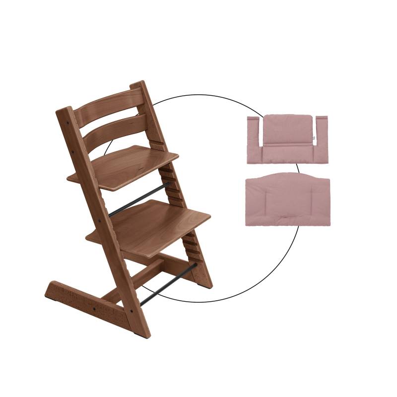 Stokke® Tripp Trapp® Bundle Treppenhochstuhl inkl. Sitzkissen Classic Heather Mauve von Stokke