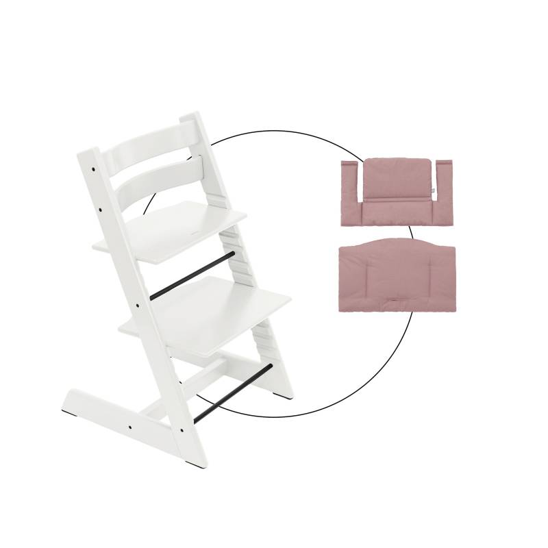 Stokke® Tripp Trapp® Bundle Treppenhochstuhl inkl. Sitzkissen Classic Heather Mauve von Stokke