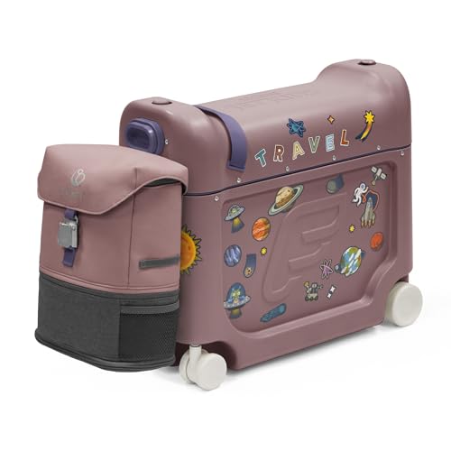 Stokke JetKids Travel Bundle, Hazy Lilac - Enthält den BedBox Aufsitzkoffer & das Backpack - Ideal für Kinder von 2-7 Jahren (bis 35 kg) von Stokke