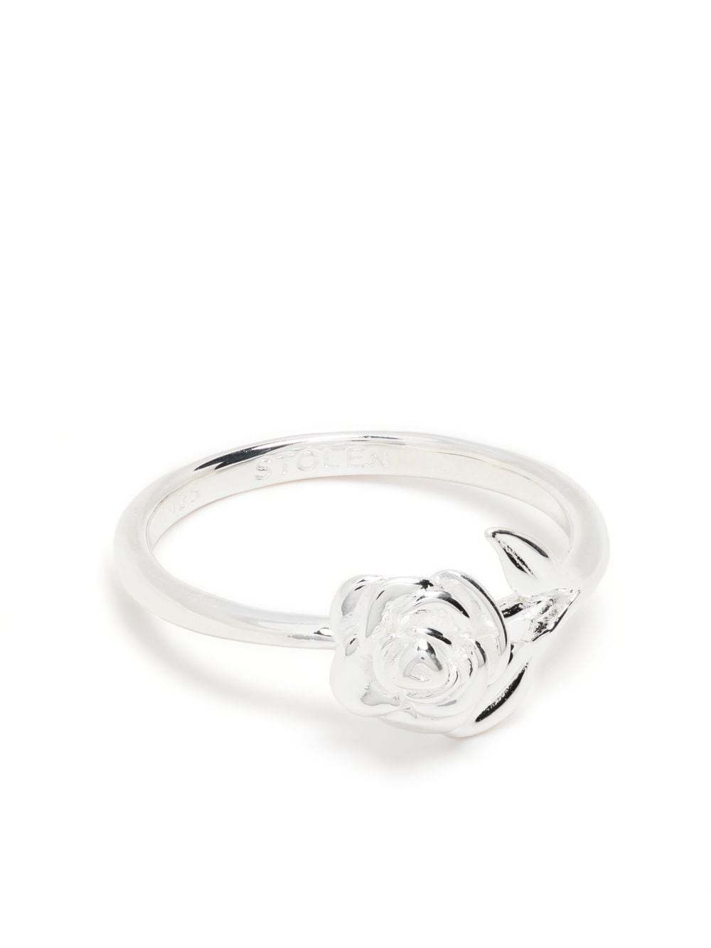 Stolen Girlfriends Club Stem Rose Ring - Silber von Stolen Girlfriends Club