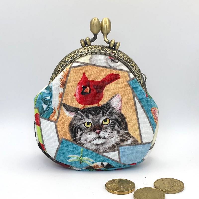Clasp Coin Purse/Kiss Clasp Women Gift For Friend Coworker /Gift Colleague von StoltzLaden