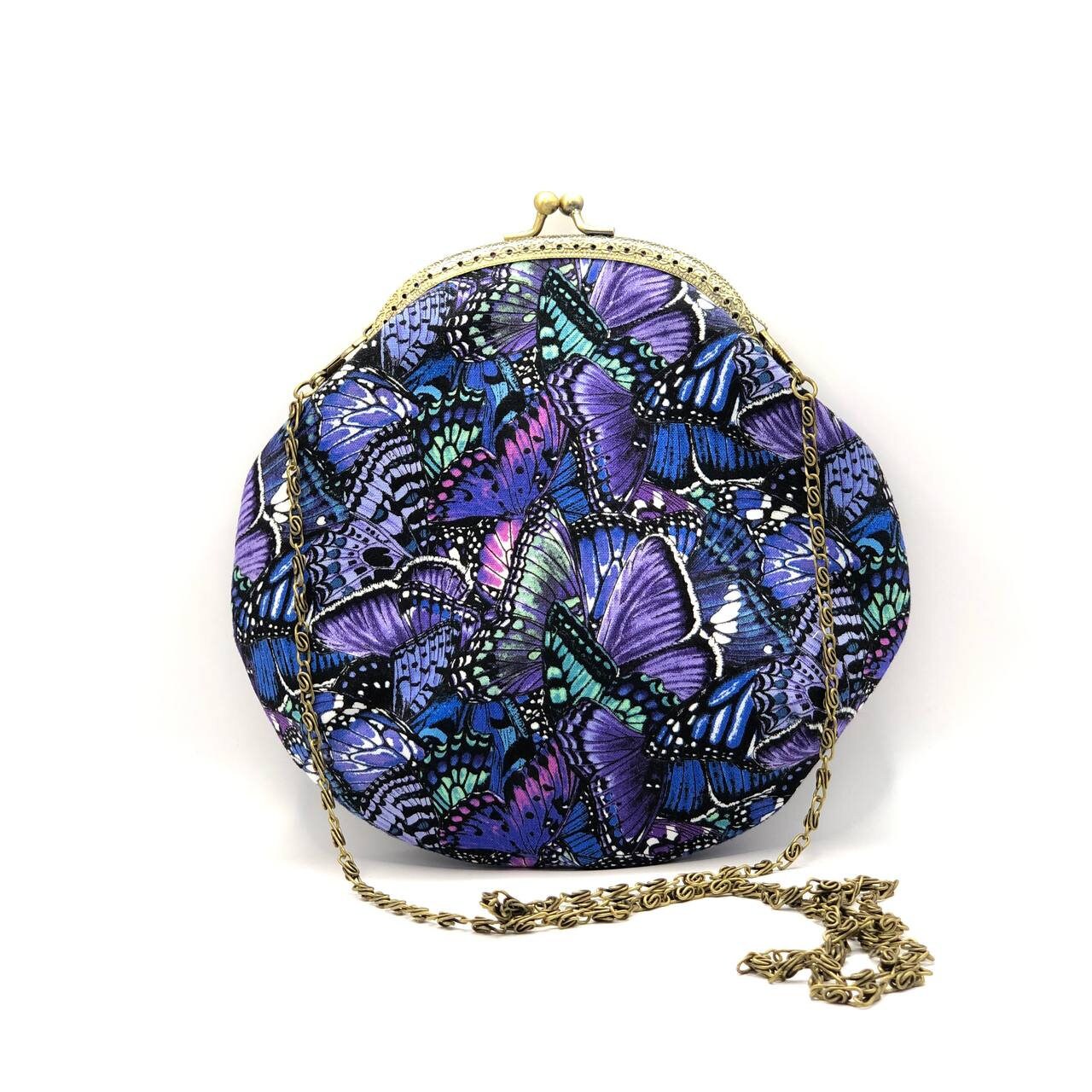 Kiss Clasp Bag/Metal Frame Crossbody Purse Coin Vintage Style Evening Kiss Clasp Bag/Metal Frame Crossbody Purse Coin Vintage Style Evening von StoltzLaden