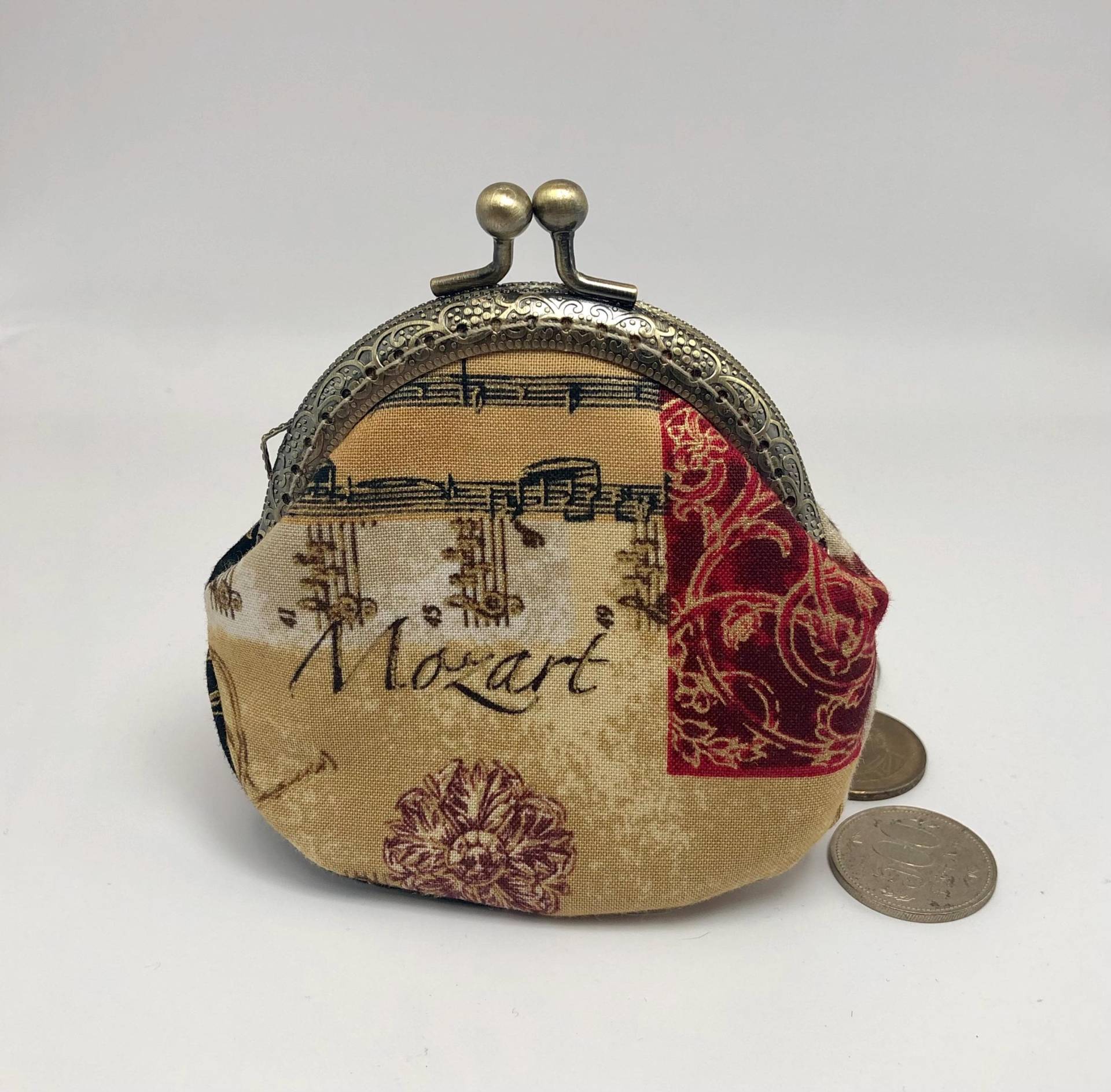 Kleine Geschenke Münzbörse Damen Musik - Kiss Lock Coin Purse von StoltzLaden