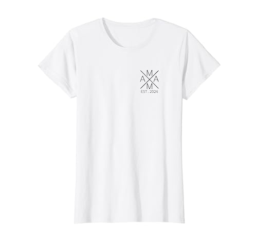 Mama est. 2024 Schwangerschaft 2024 Bald Mama 2024 T-Shirt von Stolze Eltern Design Mama Papa Est.