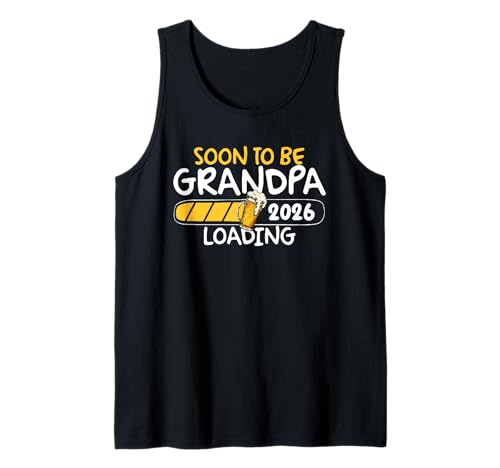 Herren Soon to Be Grandpa 2026 Loading Funny Tank Top Herren Soon to Be Grandpa 2026 Loading Funny Tank Top von Stolze Familienkleidung Für Vater Und Großvater