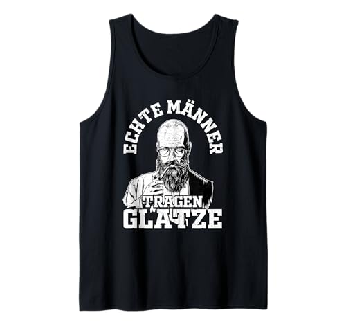 Echte Männer mit Glatze Mutig, Stark und Selbstbewusst Tank Top von Stolze Glanzköpfige Legenden Outfits Und Geschenke