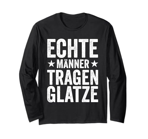 Echte Männer tragen Glatze mit Stolz und Selbstbewusstsein Langarmshirt von Stolze Glanzköpfige Legenden Outfits Und Geschenke