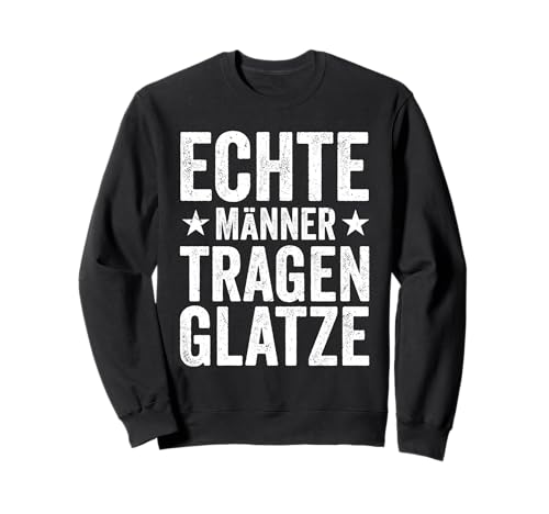 Echte Männer tragen Glatze mit Stolz und Selbstbewusstsein Sweatshirt von Stolze Glanzköpfige Legenden Outfits Und Geschenke