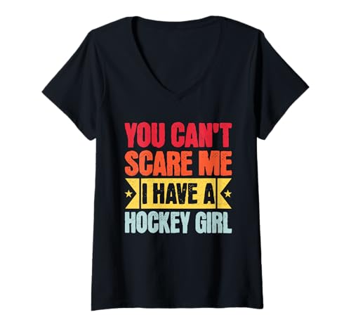 Damen Ich Habe Eine Hockeytochter Vater T-Shirt mit V-Ausschnitt Damen Ich Habe Eine Hockeytochter Vater T-Shirt mit V-Ausschnitt von Stolze Hockey Eltern