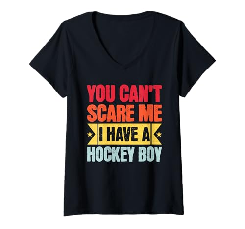 Damen Lustiger Hockey Eltern Familie Hockeyvater T-Shirt mit V-Ausschnitt Damen Lustiger Hockey Eltern Familie Hockeyvater T-Shirt mit V-Ausschnitt von Stolze Hockey Eltern
