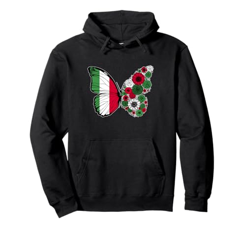 Italienische Frauen Italien Flagge Schmetterling Herkunft Pullover Hoodie Italienische Frauen Italien Flagge Schmetterling Herkunft Pullover Hoodie von Stolze Italienische Wurzeln
