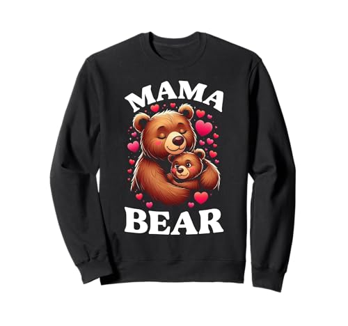 Mama Bär Muttertag Mutterschaft Mama Bear Tochter Sohn Sweatshirt von Stolze Liebevolle Mama Bär Mommy Mutter