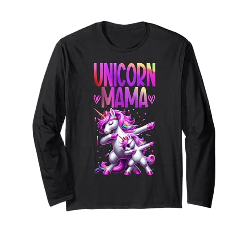 Einhorn Mama Muttertag Mutterschaft Mama Unicorn Mutter Langarmshirt von Stolze Liebevolle Mama Einhorn Mommy Mutter