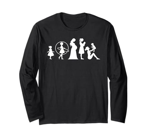 Evolution Mutter Mutterschaft Mama Elternteil Muttertag Langarmshirt von Stolze Mama Evolution Liebevolle Mama Mommy Mutter