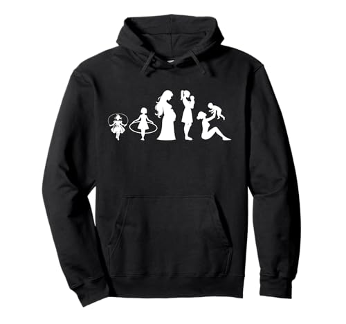 Evolution Mutter Mutterschaft Mama Elternteil Muttertag Pullover Hoodie von Stolze Mama Evolution Liebevolle Mama Mommy Mutter