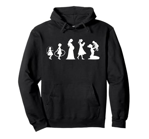 Evolution Mutter Mutterschaft Mama Elternteil Muttertag Pullover Hoodie von Stolze Mama Evolution Liebevolle Mama Mommy Mutter