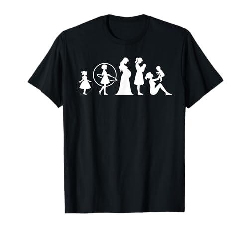Evolution Mutter Mutterschaft Mama Elternteil Muttertag T-Shirt von Stolze Mama Evolution Liebevolle Mama Mommy Mutter
