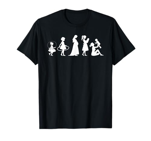 Evolution Mutter Mutterschaft Mama Elternteil Muttertag T-Shirt von Stolze Mama Evolution Liebevolle Mama Mommy Mutter