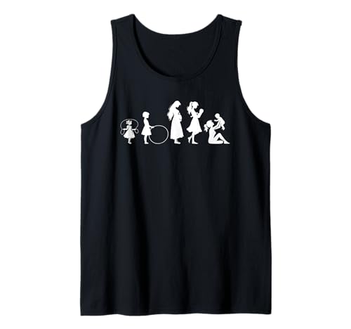 Evolution Mutter Mutterschaft Mama Elternteil Muttertag Tank Top von Stolze Mama Evolution Liebevolle Mama Mommy Mutter