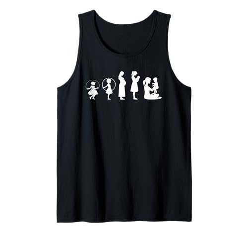 Evolution Mutter Mutterschaft Mama Elternteil Muttertag Tank Top von Stolze Mama Evolution Liebevolle Mama Mommy Mutter