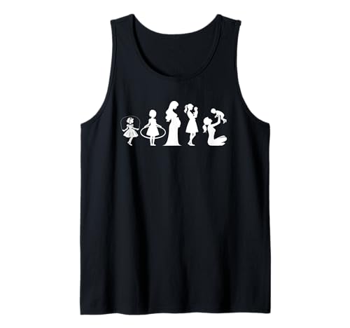 Evolution Mutter Mutterschaft Mama Elternteil Muttertag Tank Top von Stolze Mama Evolution Liebevolle Mama Mommy Mutter
