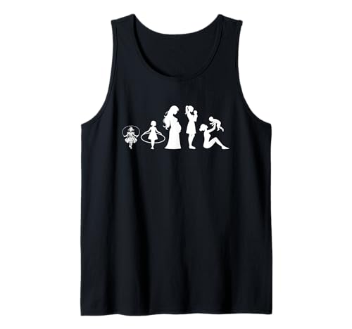 Evolution Mutter Mutterschaft Mama Elternteil Muttertag Tank Top von Stolze Mama Evolution Liebevolle Mama Mommy Mutter