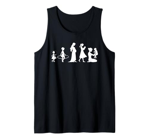 Evolution Mutter Mutterschaft Mama Elternteil Muttertag Tank Top von Stolze Mama Evolution Liebevolle Mama Mommy Mutter