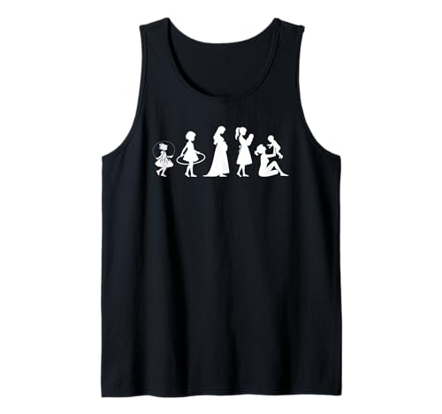 Evolution Mutter Mutterschaft Mama Elternteil Muttertag Tank Top von Stolze Mama Evolution Liebevolle Mama Mommy Mutter