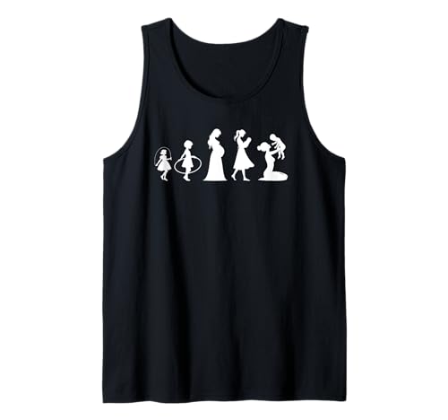 Evolution Mutter Mutterschaft Mama Elternteil Muttertag Tank Top von Stolze Mama Evolution Liebevolle Mama Mommy Mutter