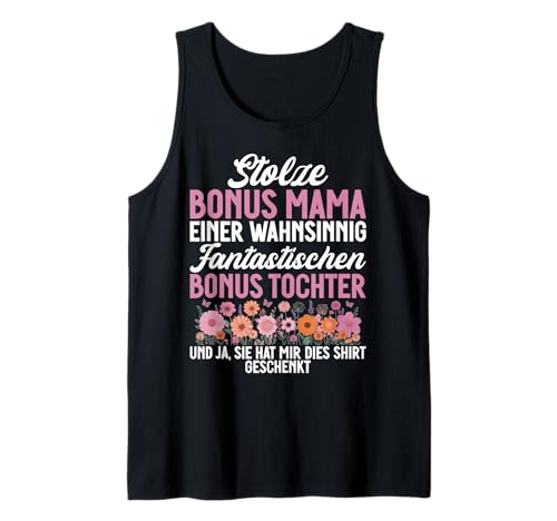 Stolze Bonus Mama Einer Fantastischen Bonus Tochter Mutter Tank Top von Stolze Mama Liebevolle Bonusmama Mutter Mommy