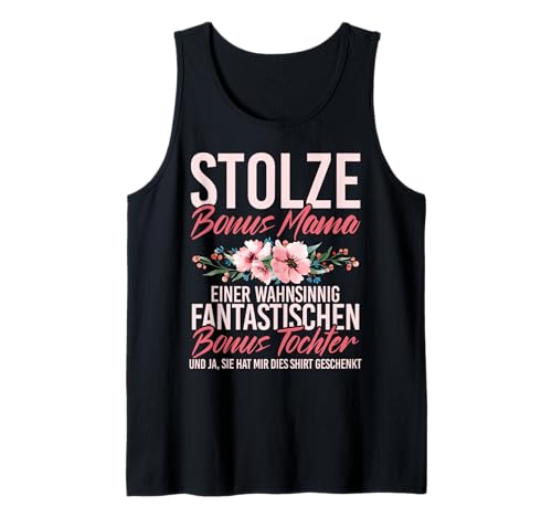 Stolze Bonus Mama Einer Fantastischen Bonus Tochter Mutter Tank Top von Stolze Mama Liebevolle Bonusmama Mutter Mommy