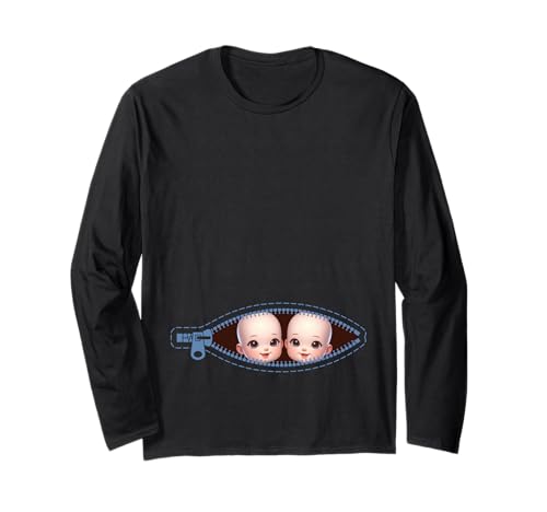 Zwillingsmutter Mama Muttertag Zwillinge Sohn Tochter Langarmshirt von Stolze Mama Liebevolle Zwillingsmama Mutter Mommy