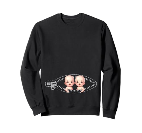 Zwillingsmutter Mama Muttertag Zwillinge Sohn Tochter Sweatshirt von Stolze Mama Liebevolle Zwillingsmama Mutter Mommy
